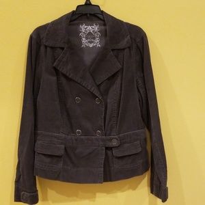 Sonoma Gray Jacket/Blazer Juniors Size Large